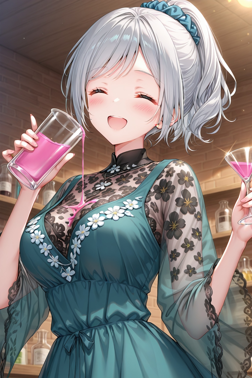 あ、こぼしちゃった♪ | の人気AIイラスト・グラビア