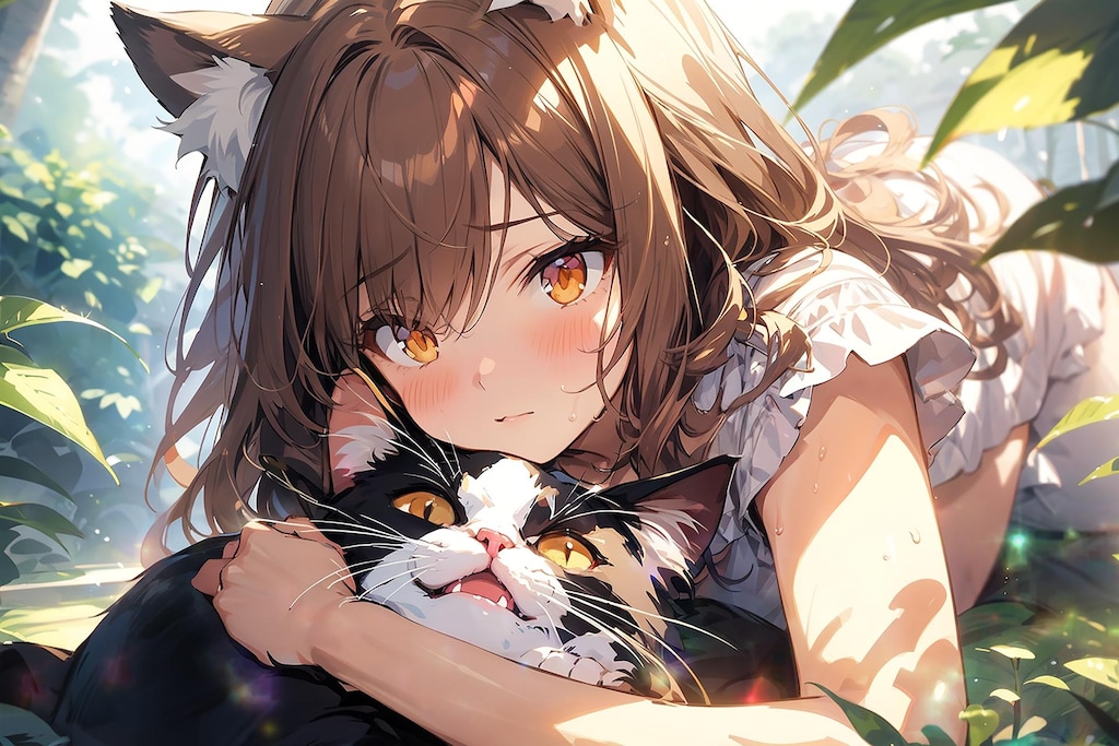 やっと捕まえたにゃフギャ