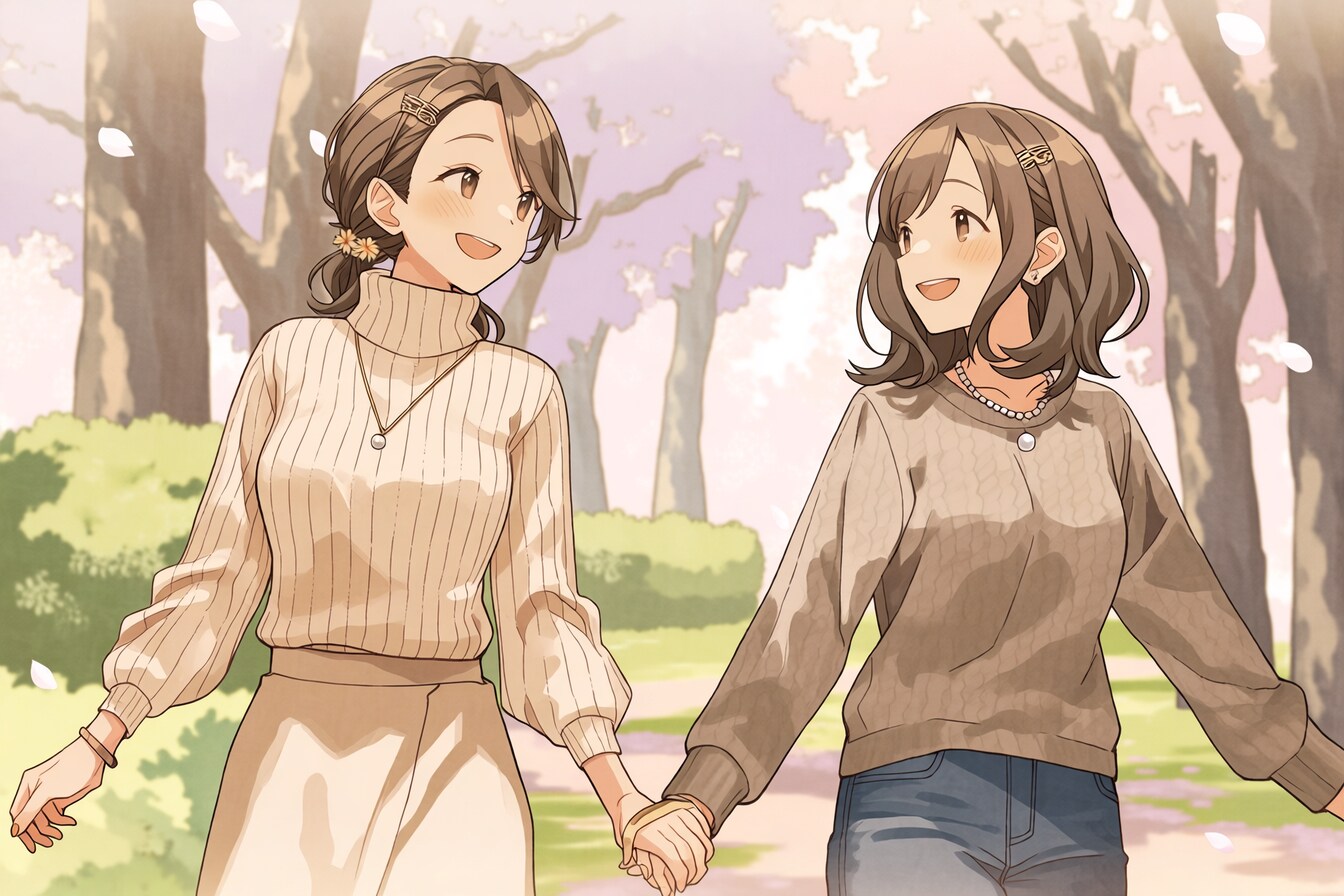 母と娘315 | の人気AIイラスト・グラビア