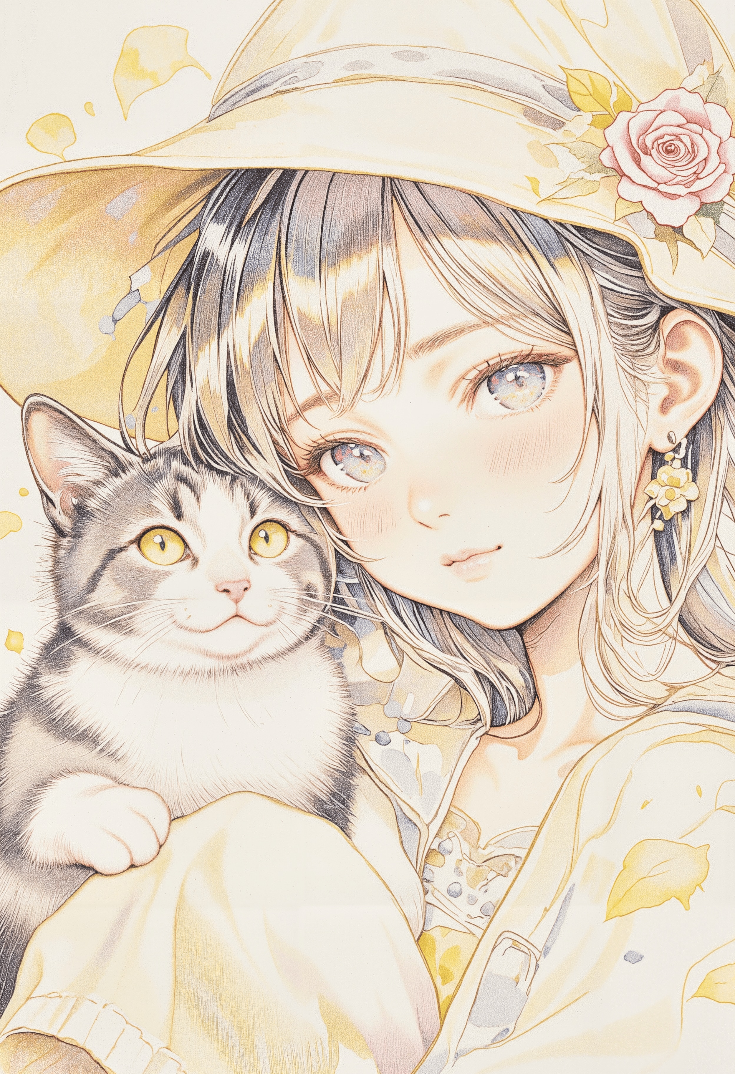 猫と少女 | の人気AIイラスト・グラビア