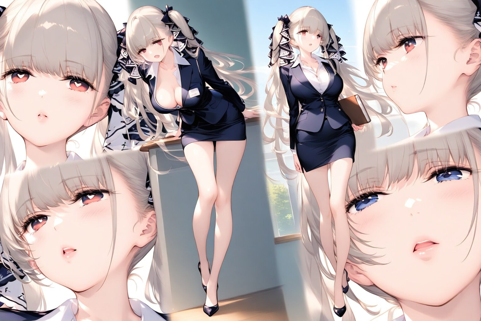 何かを物色している先生