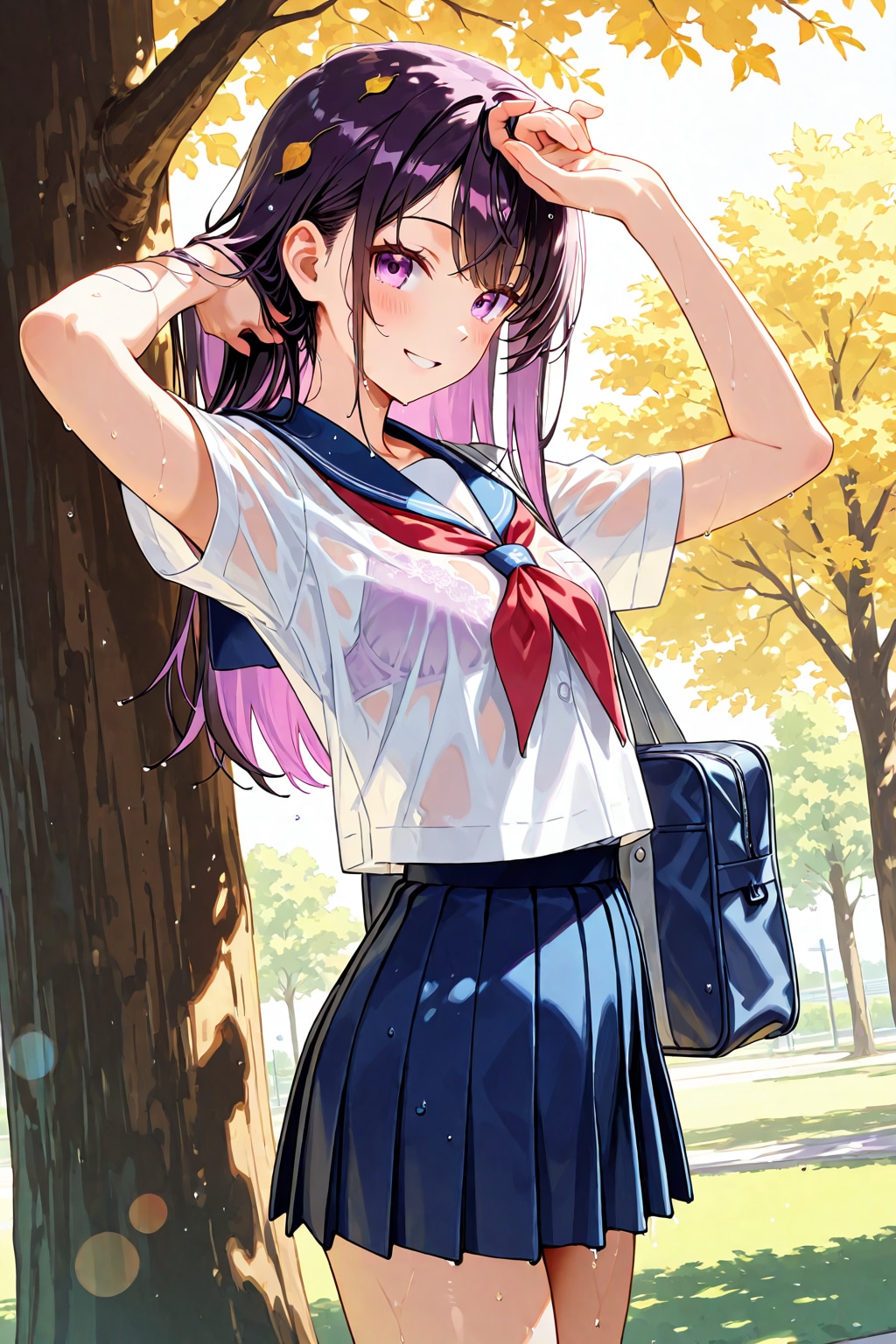 濡れちゃったね