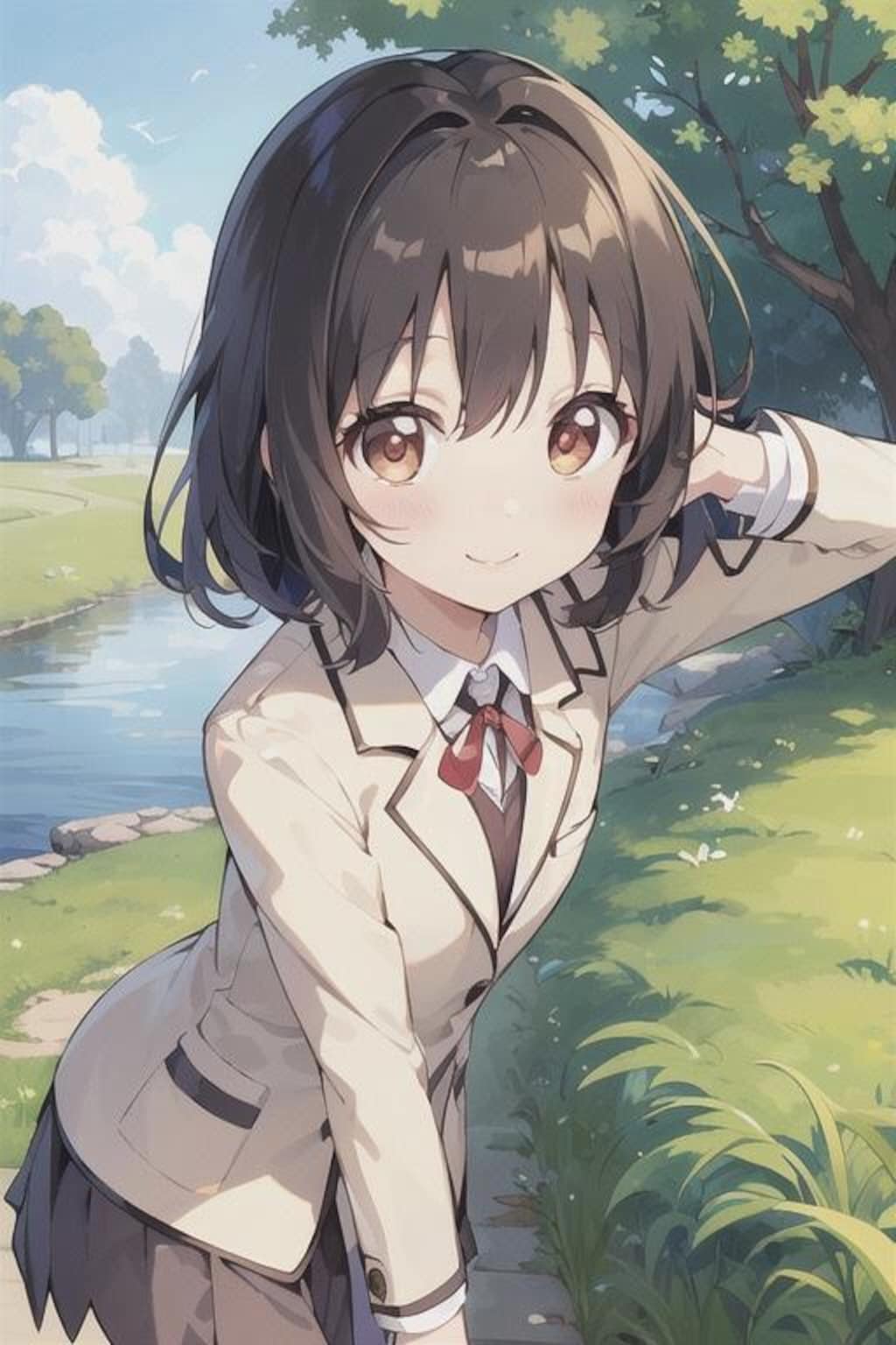 髪切ったんだけど、似合うかな？