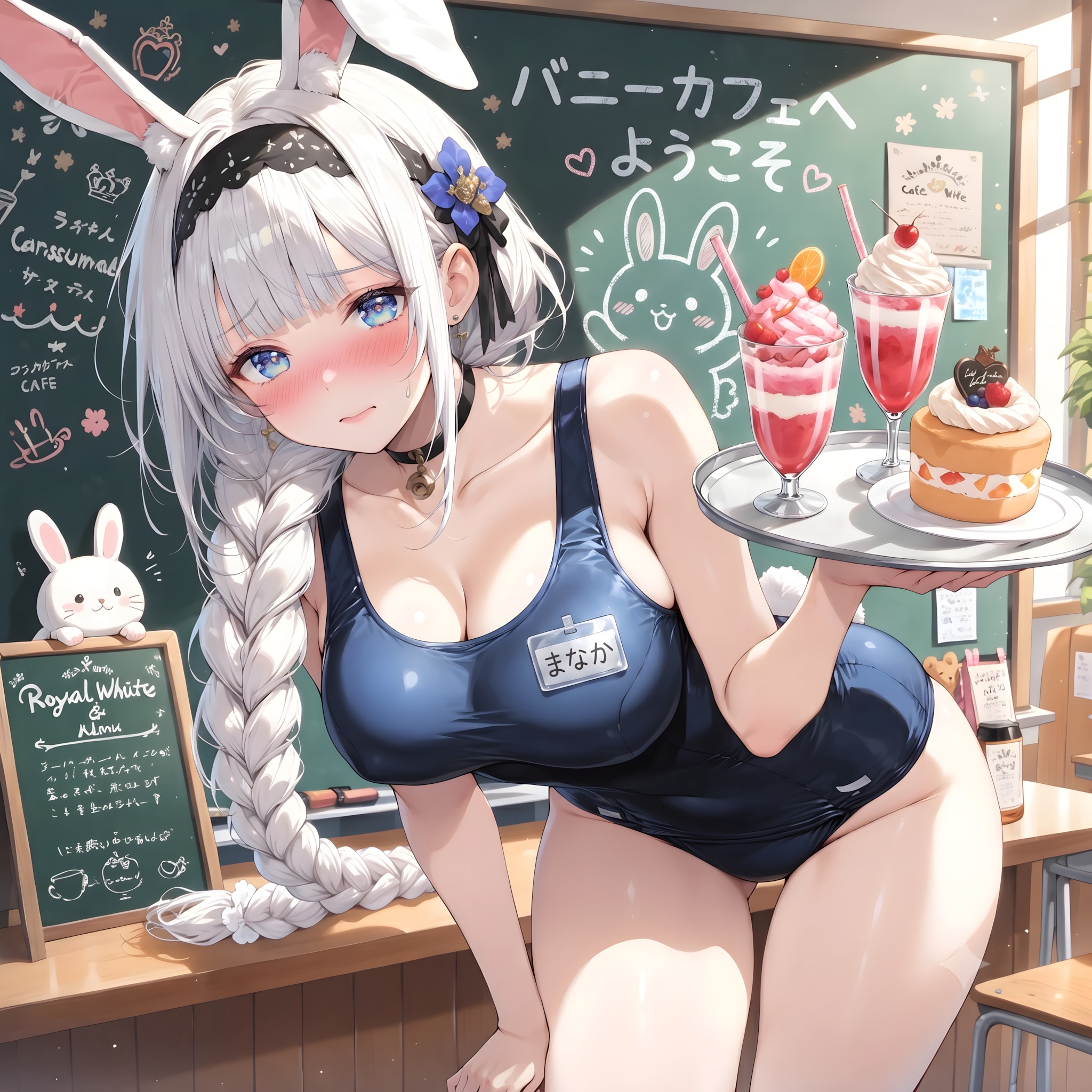 スク水バニーの愛華ちゃん