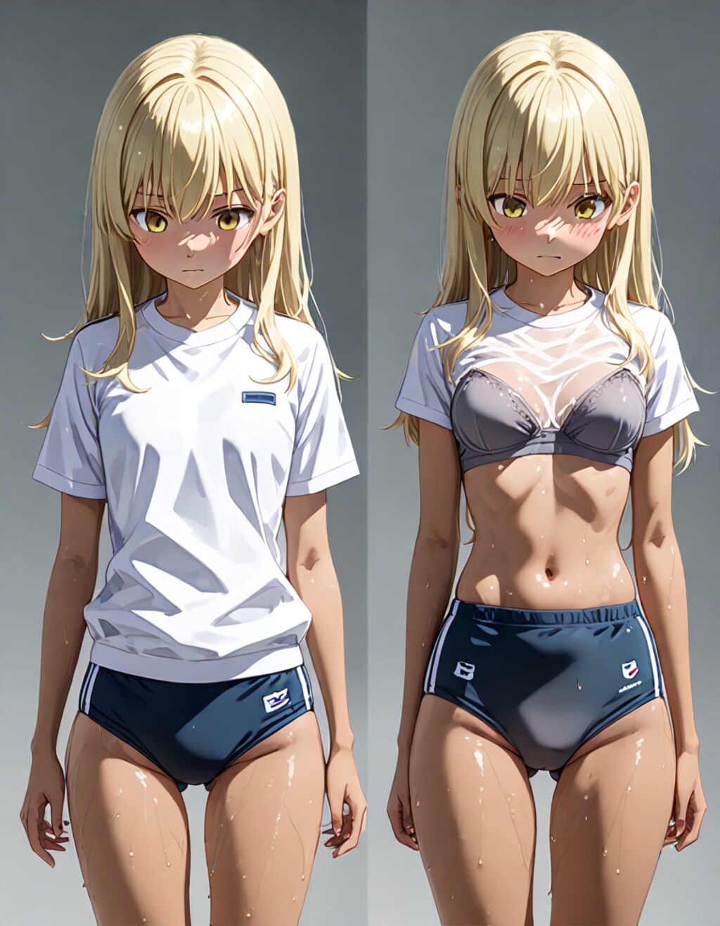 ブルマ＆体操服カタログ灰＆紺