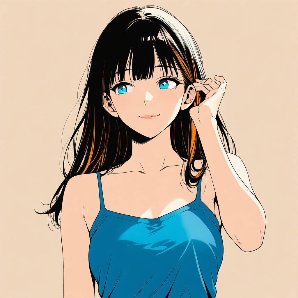 女性（flat color 1） | の人気AIイラスト・グラビア