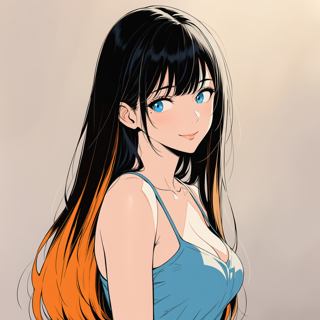 女性（flat color 1）