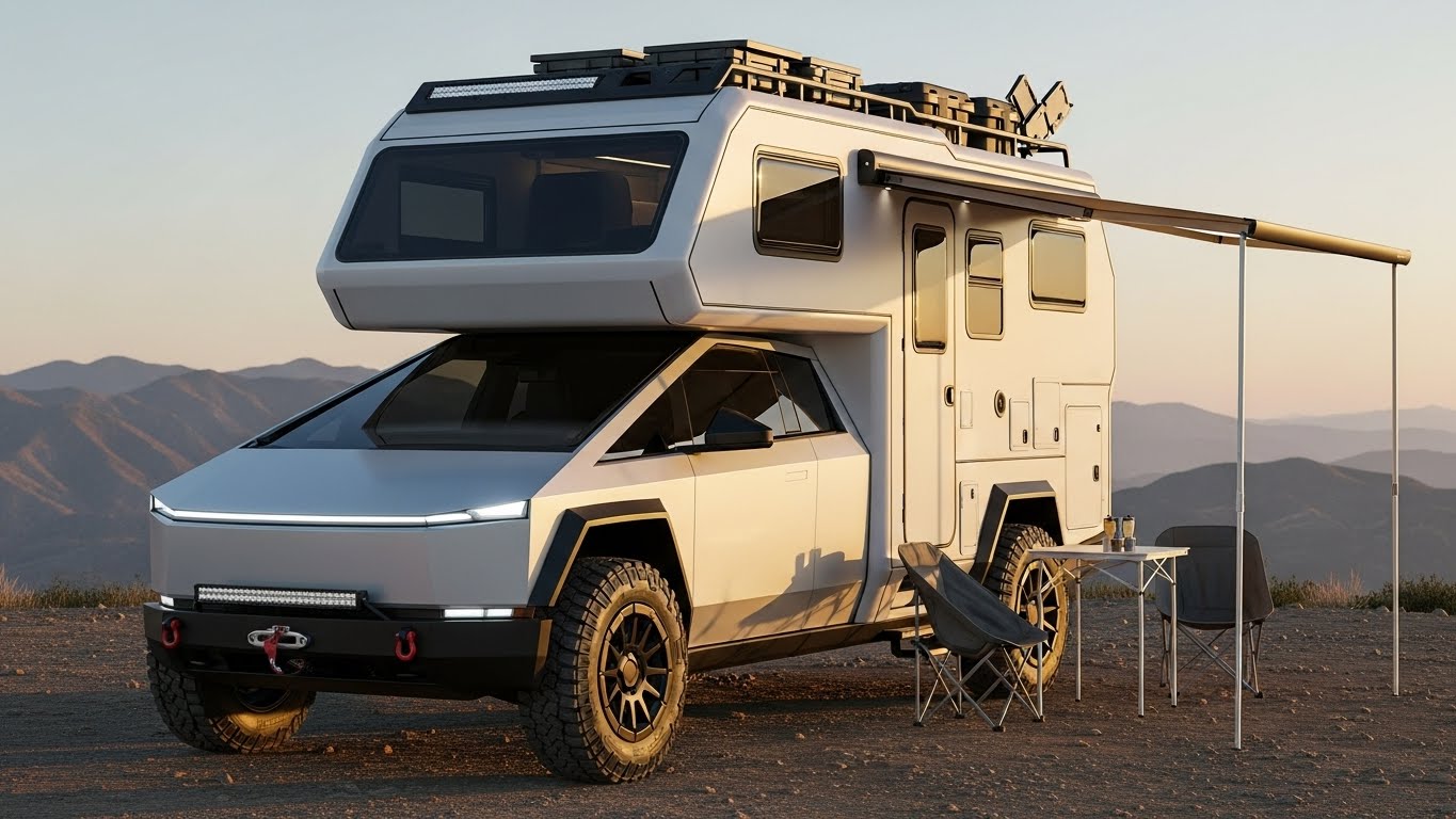 テスラサイバートラックキャンピングカー | の人気AIイラスト・グラビア
