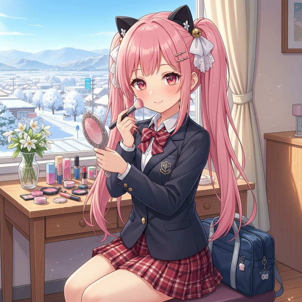 ももツイにゃん。ブレザー