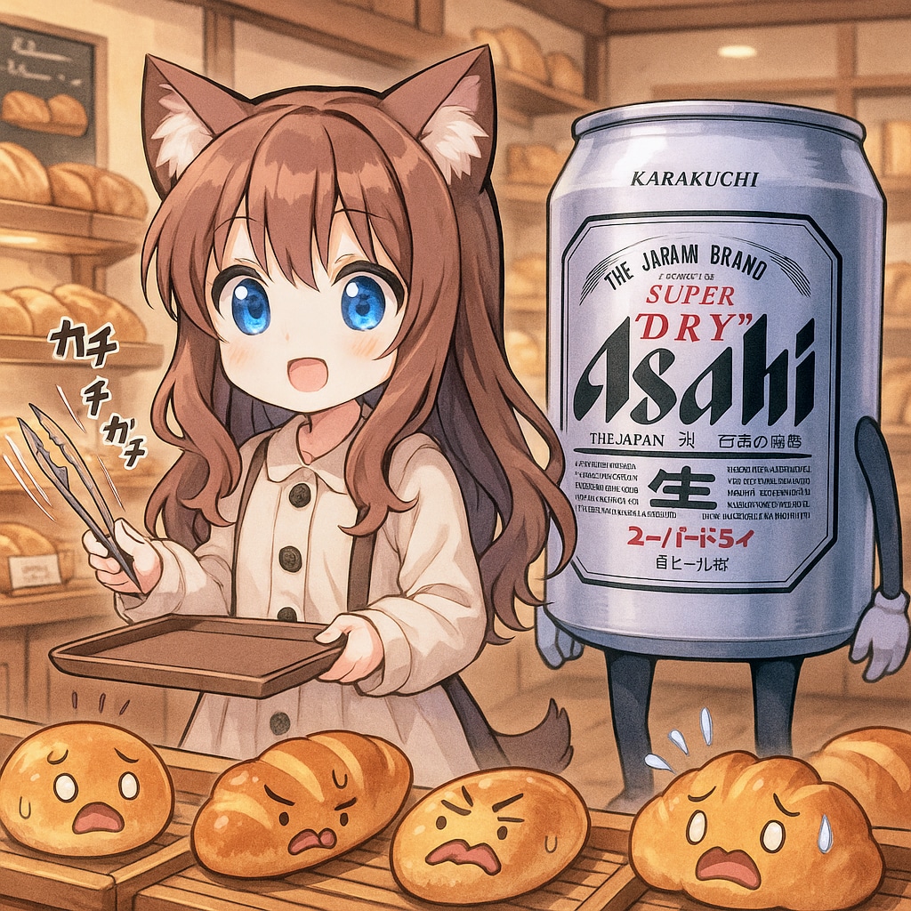 トングをカチカチする小さな女の子