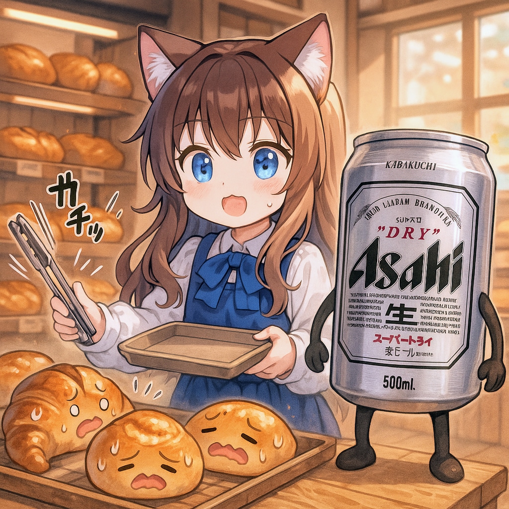 トングをカチカチする小さな女の子