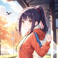 秋はパーカだね 2枚目