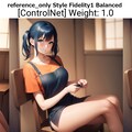 早速ControlNet refference_only試してみた 3枚目
