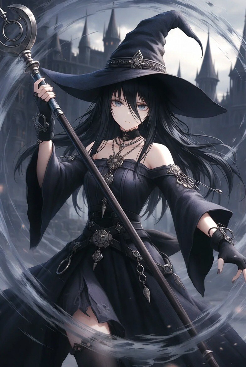 魔女と元素魔法 | の人気AIイラスト・グラビア