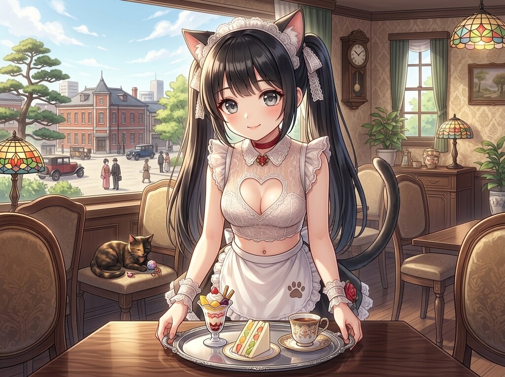黒ツイにゃん