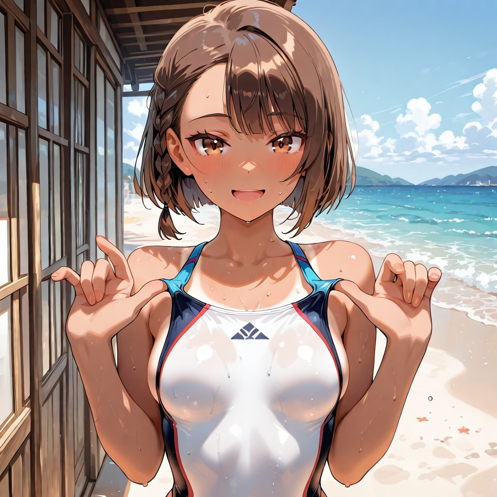 見て〜めっちゃ日焼けしてるよ♪