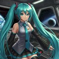 プロンプト借りて再現シリーズ　初音ミク編 11枚目