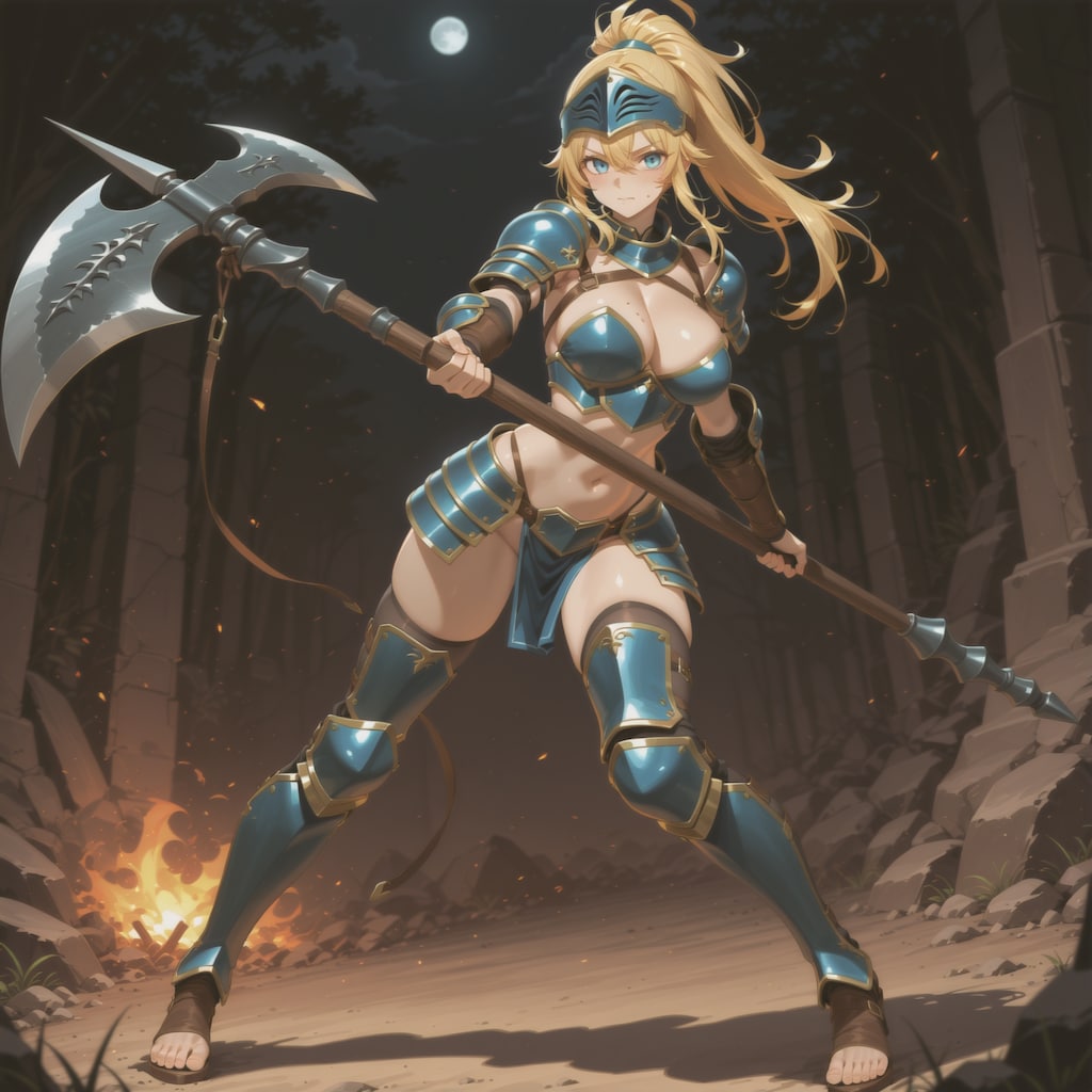 女戦士は！肉体美だ！