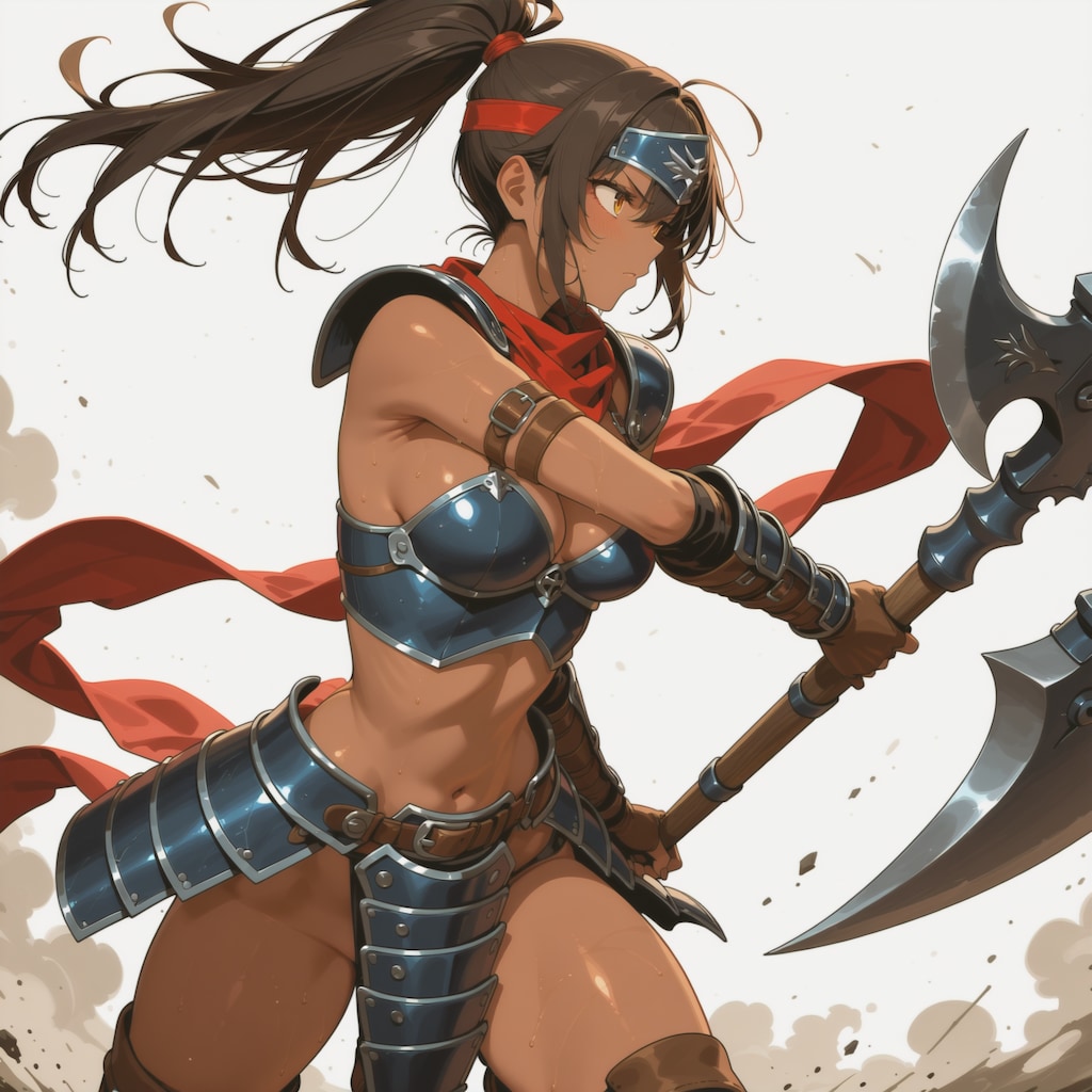 女戦士は！肉体美だ！