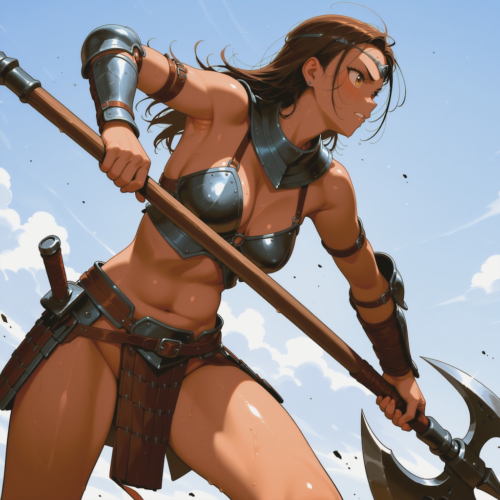 女戦士は！肉体美だ！