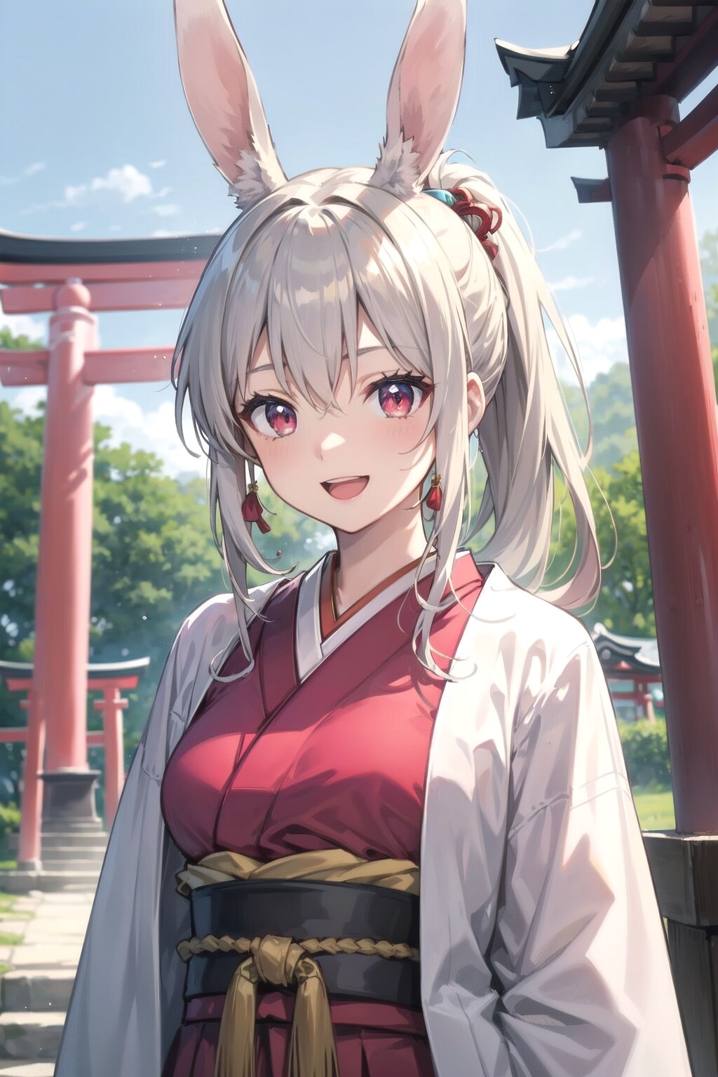 巫女さんのバイトなのです🎶 | の人気AIイラスト・グラビア