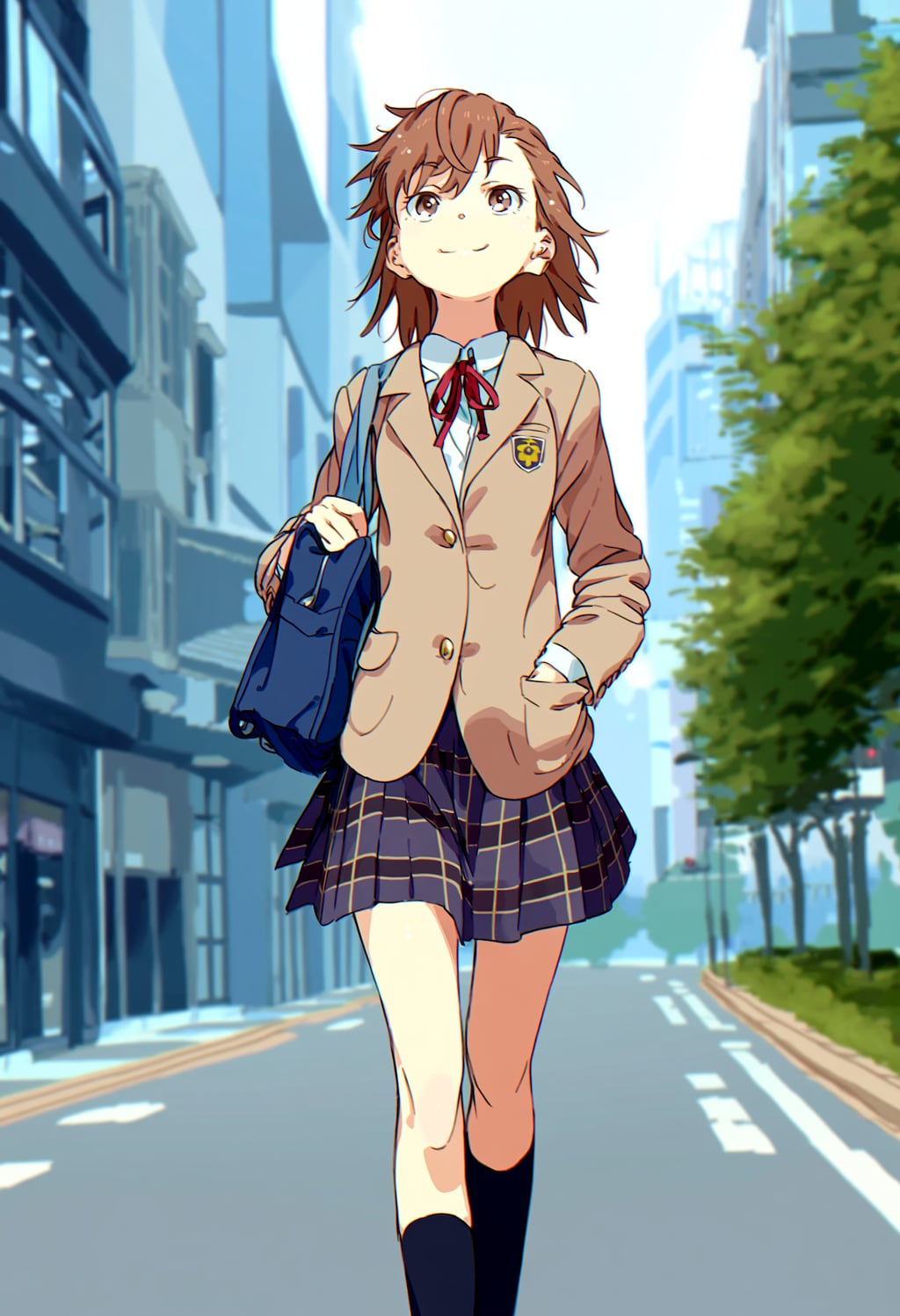 学校帰りの美琴ちゃん！