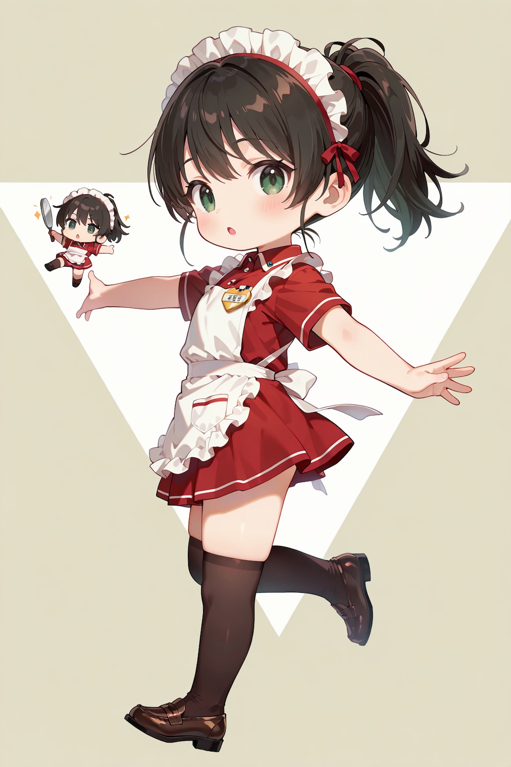 ちびキャラウェイトレスさん Y906