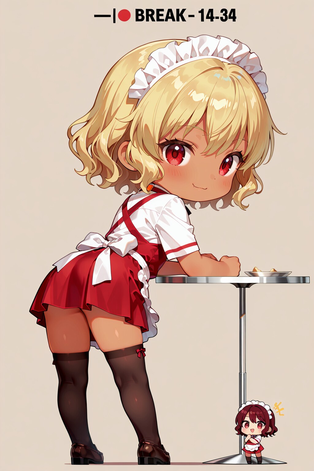 ちびキャラウェイトレスさん Y906