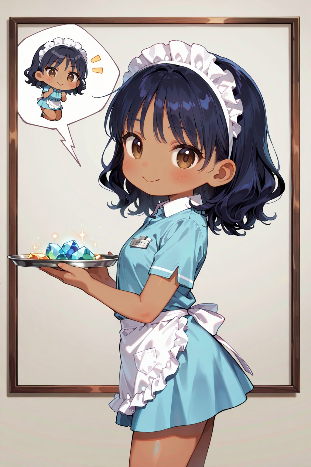 ちびキャラウェイトレスさん Y906