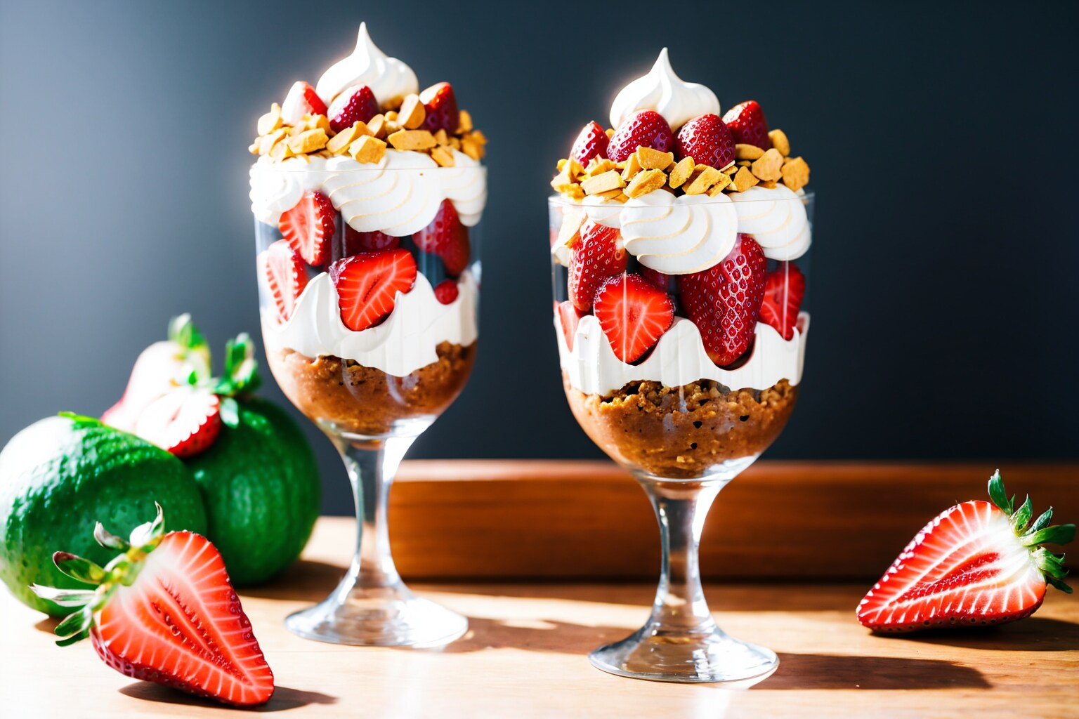 おいしそうなストロベリーパフェ | の人気AIイラスト・グラビア