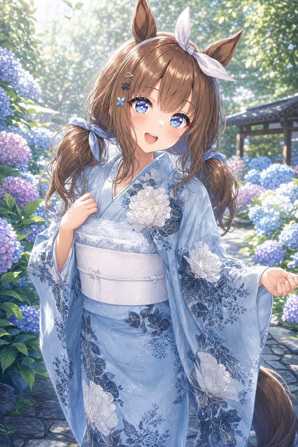 着物アイちゃん(紫陽花庭園)