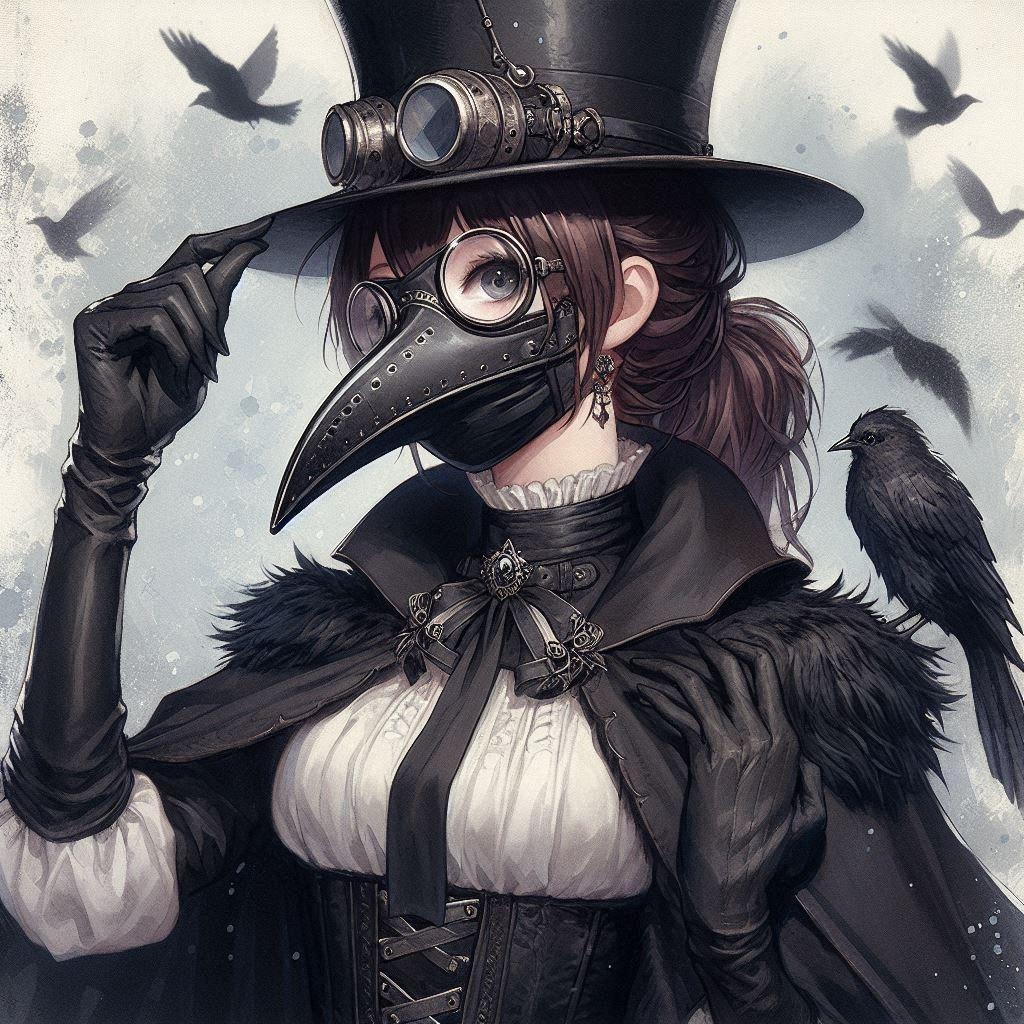 ペストドクターの美女