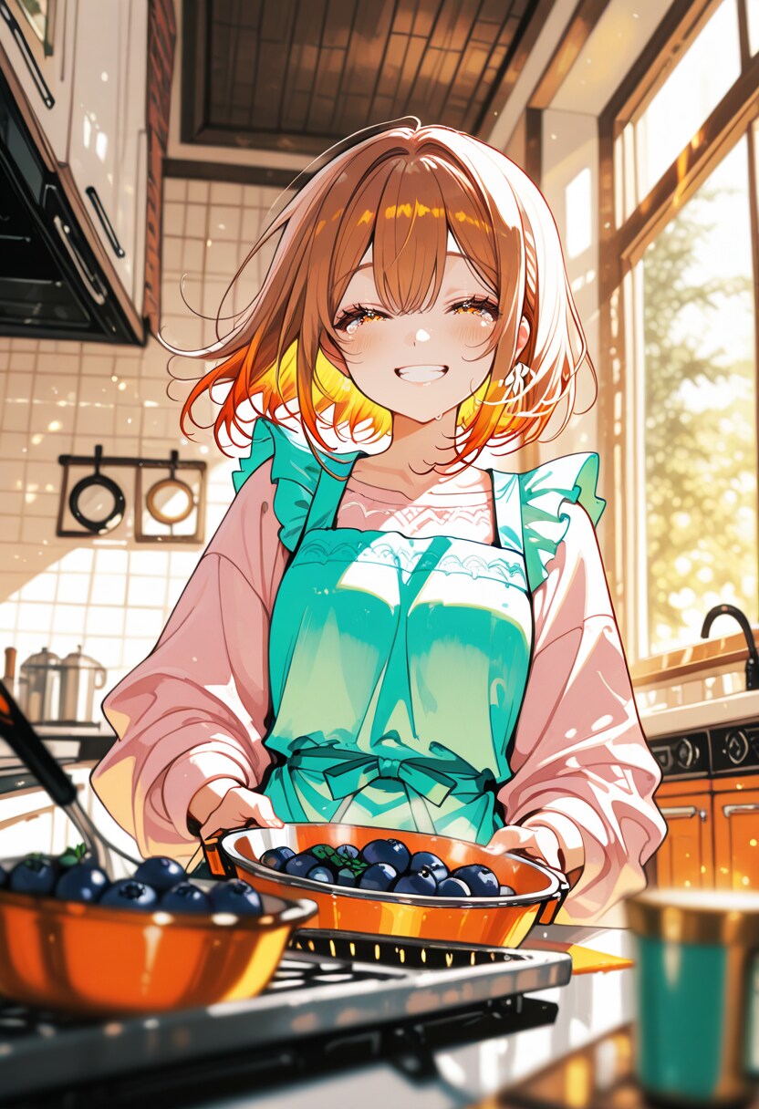 ブルーベリーソース作るぞ | の人気AIイラスト・グラビア