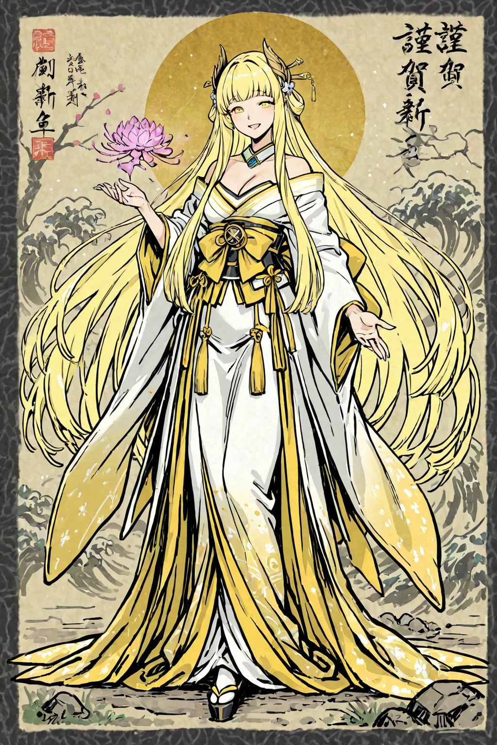 日本神話の「泣沢女神」の日本画