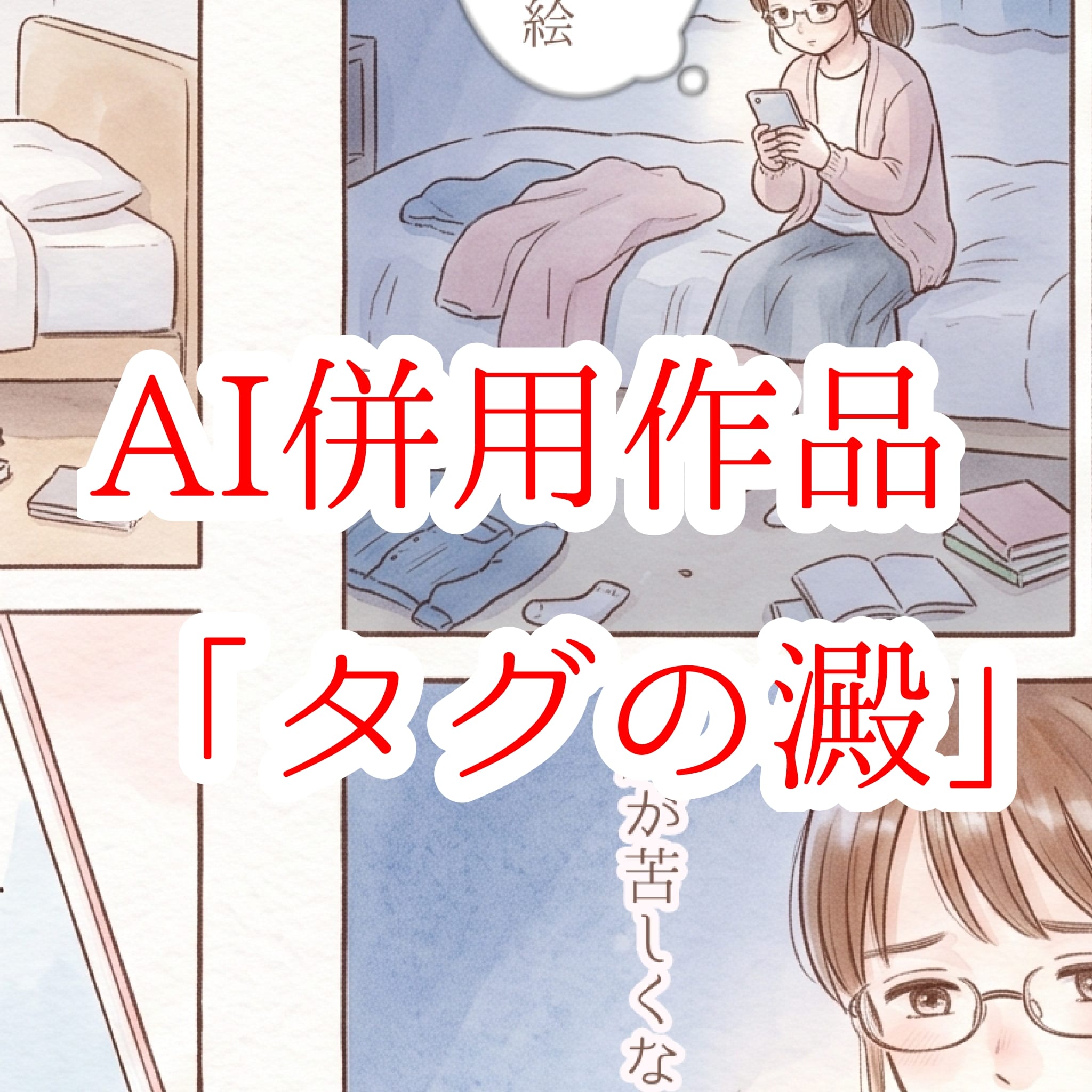#033 タグの澱　★AI併用作品★