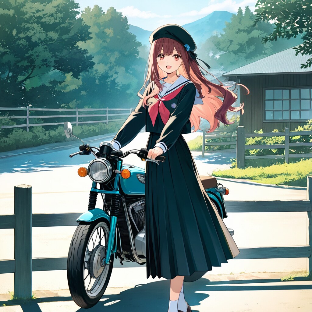 バイクが好きだった彼女 | の人気AIイラスト・グラビア