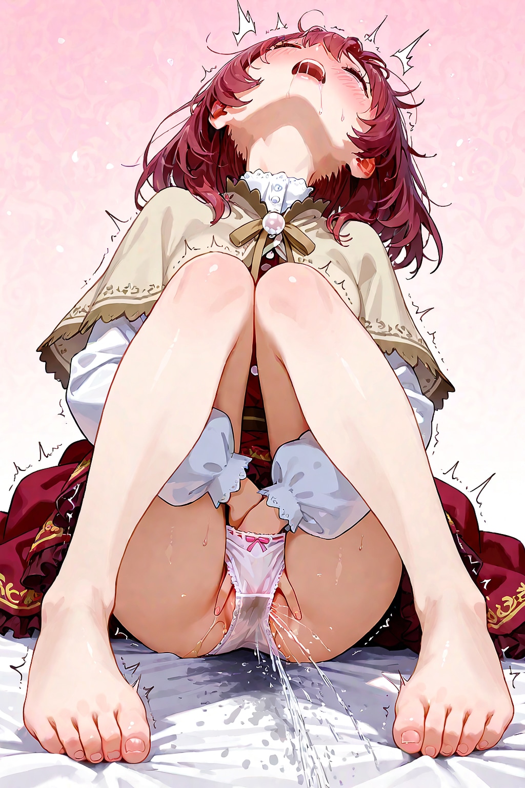 パンツでガードしてる！