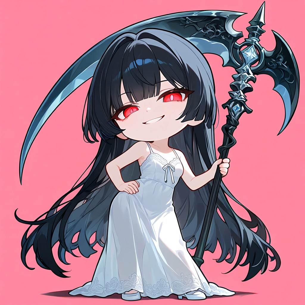 白ワンピデフォルメ死神姫 | の人気AIイラスト・グラビア