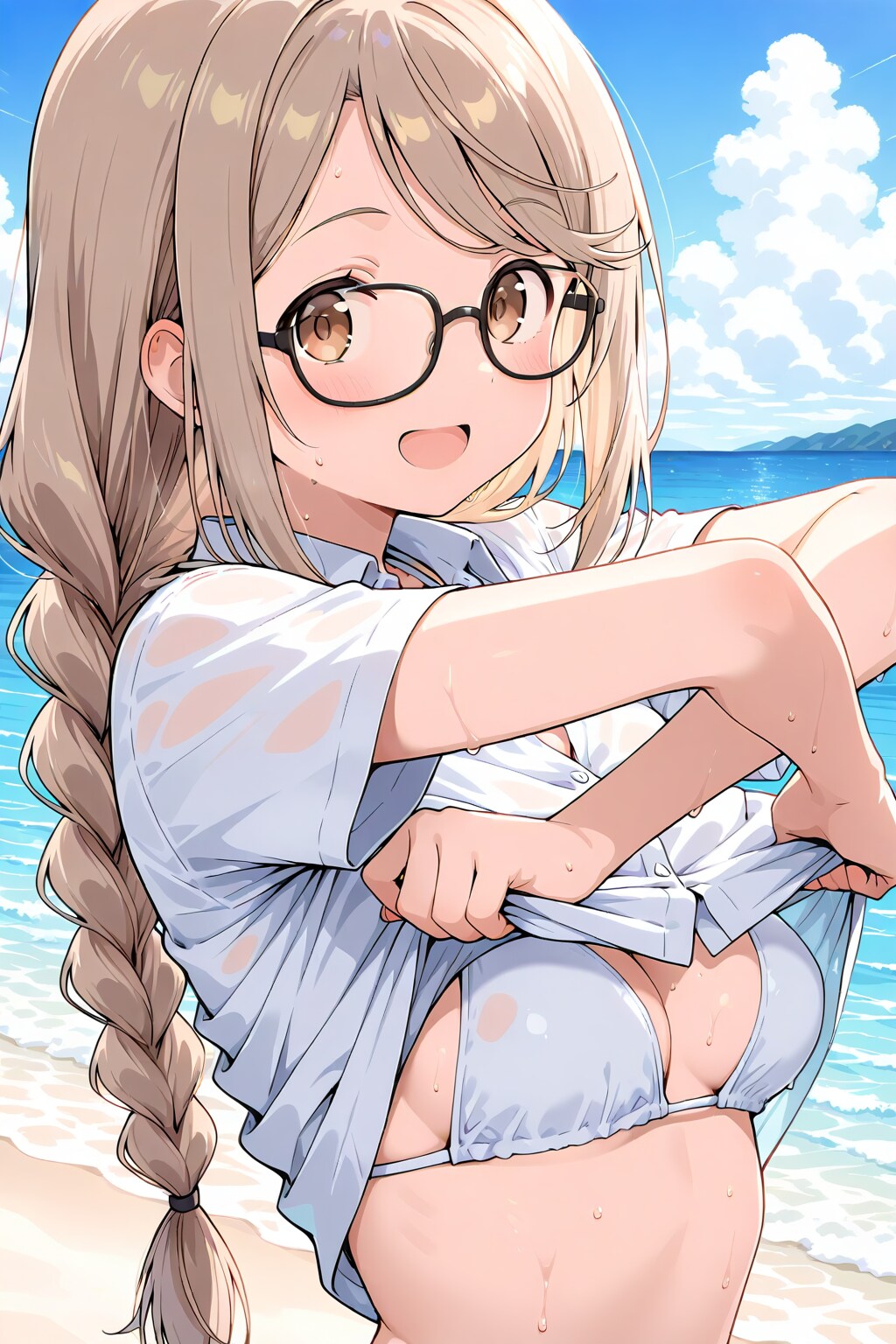 HARPYちゃんも眼鏡三つ編み