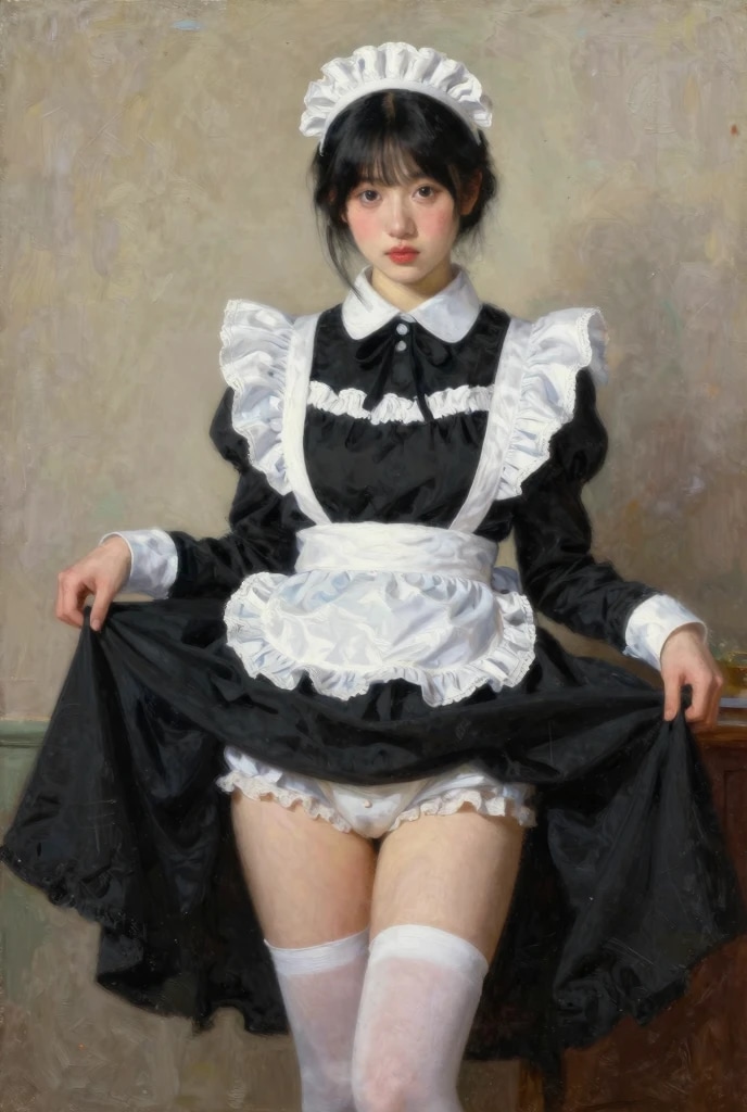 クラシカルメイドたくし上げ