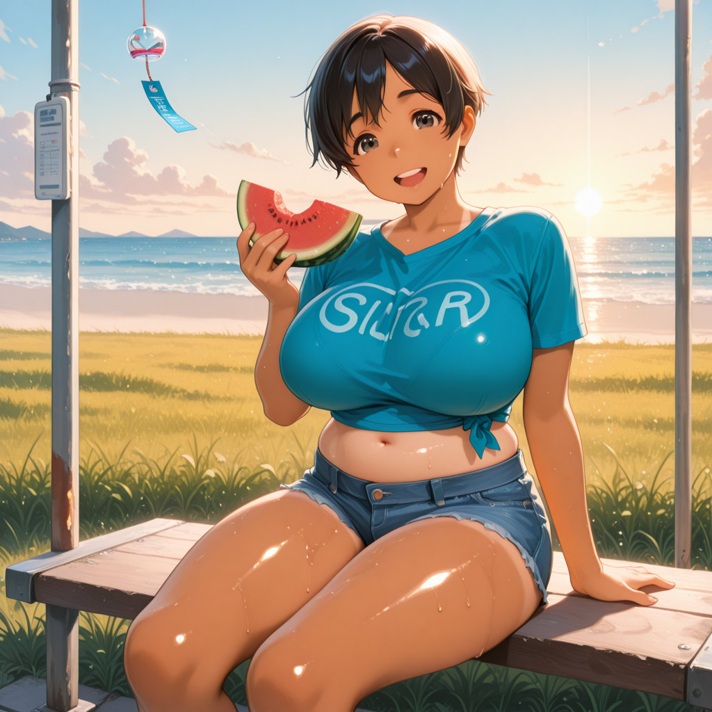 夏の終わり君と食べたWater Melon