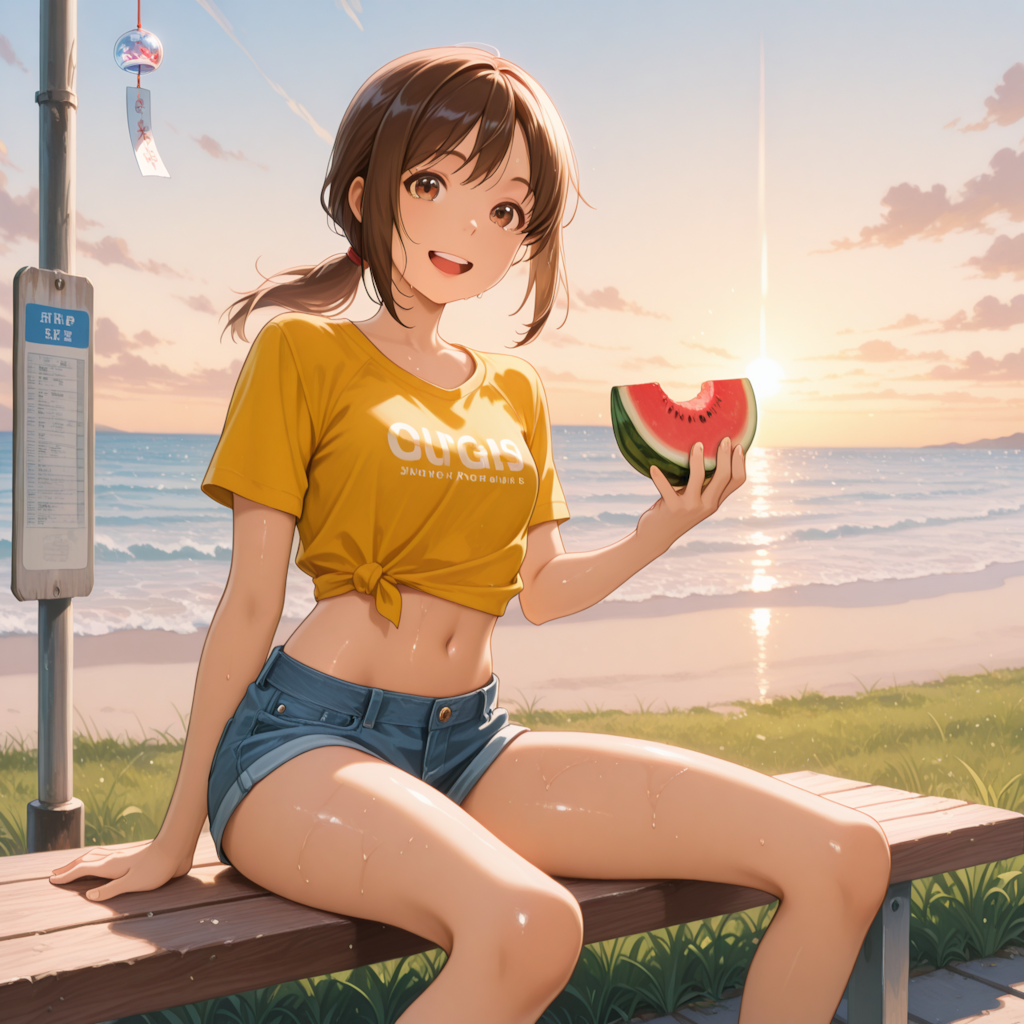 夏の終わり君と食べたWater Melon