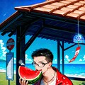 夏の終わり君と食べたWater Melon 5枚目