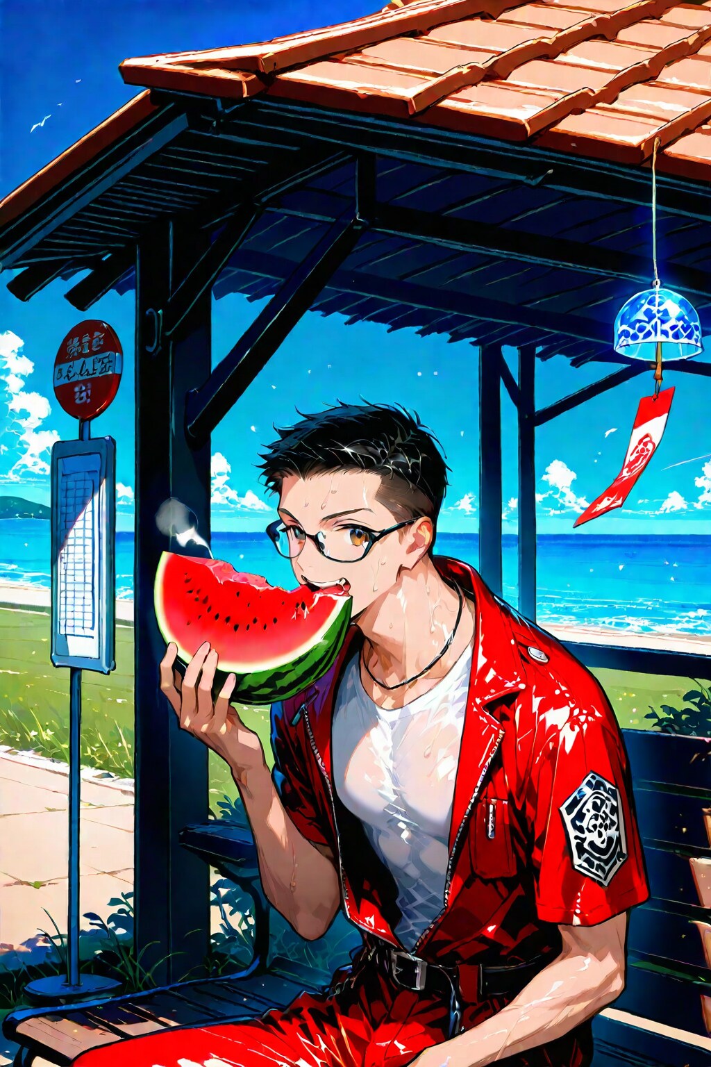 夏の終わり君と食べたWater Melon