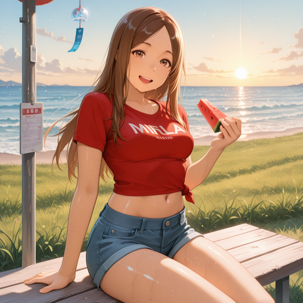 夏の終わり君と食べたWater Melon