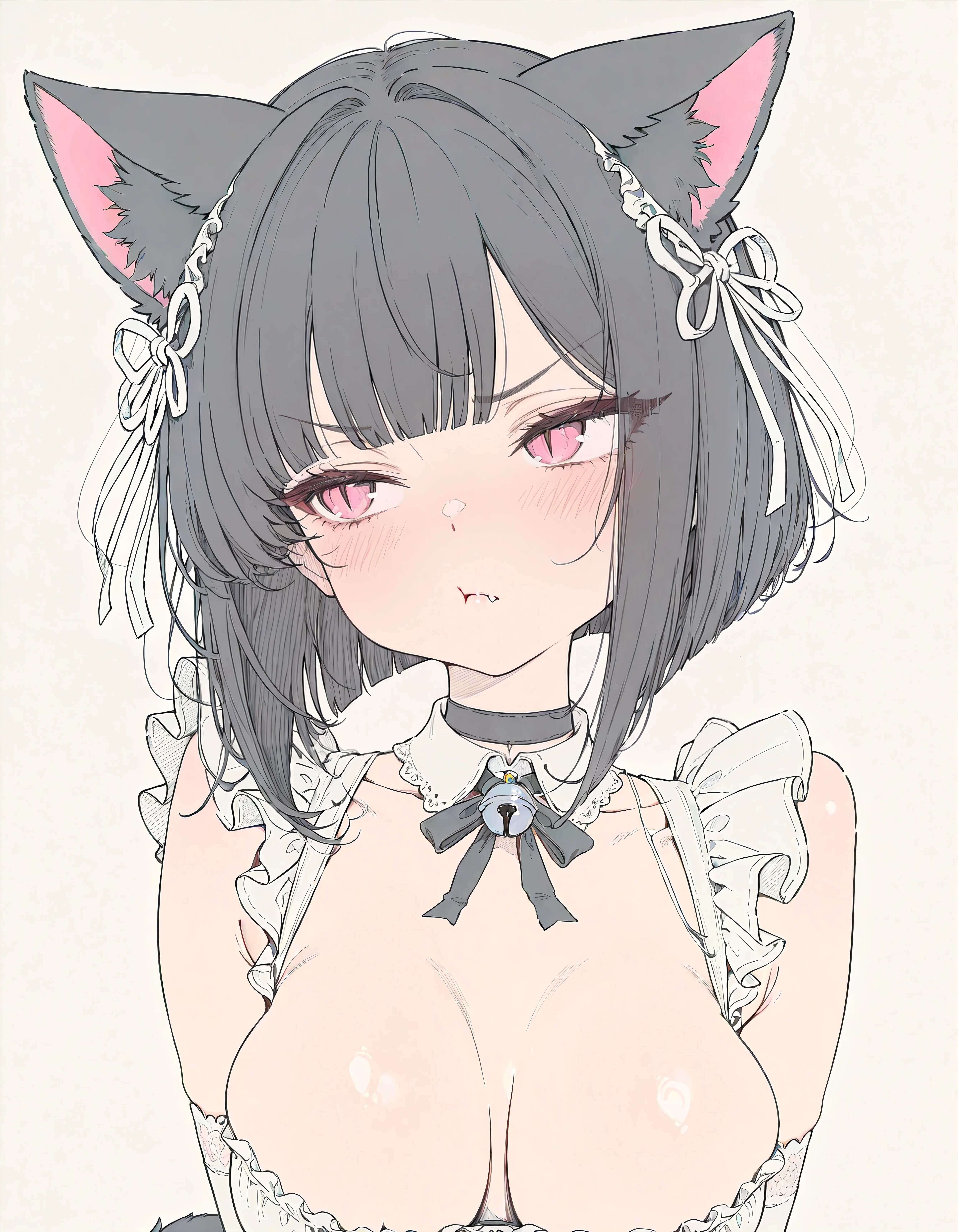 Pouting Nekomimi Maid