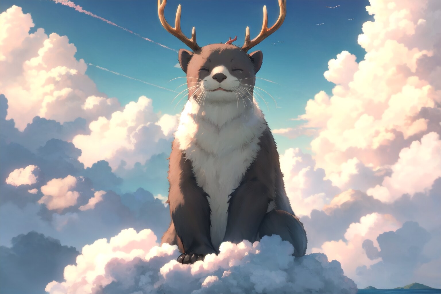 雲上の枝角ラッコ
