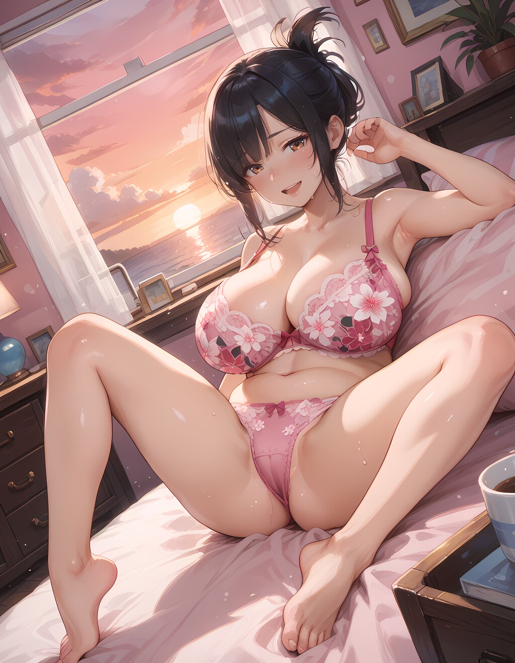 セクシーポーズを強要される奥さん