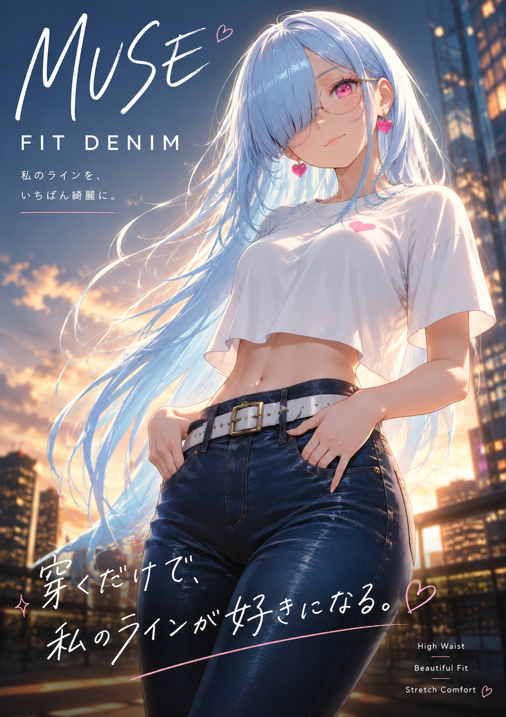 デニム広告風