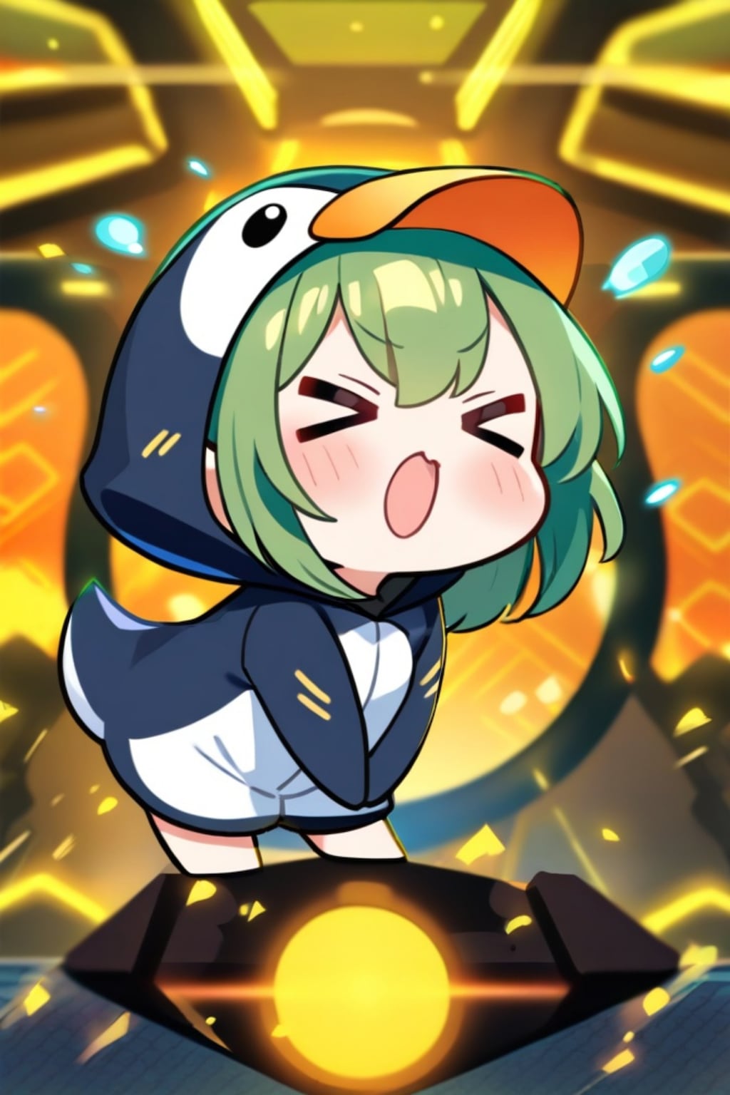 ペンギンの緑髪ちゃん